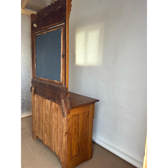 Wow, what a rare find! Stunning, antique, dresser and mirror. The dresser and mirror frame are solid oak. The 3 drawers...