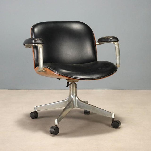 Swivel Armchair by Ennio Fazioli for MIM, 1960s For Sale - Image 14 of 14
