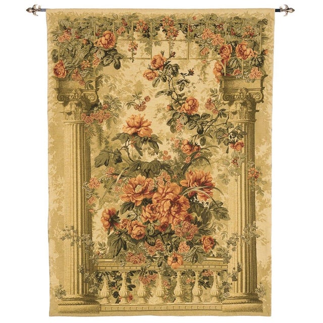 This tapestry is inspired from a 18th Century wall-covering in the style of those designed for the interior decoration of...