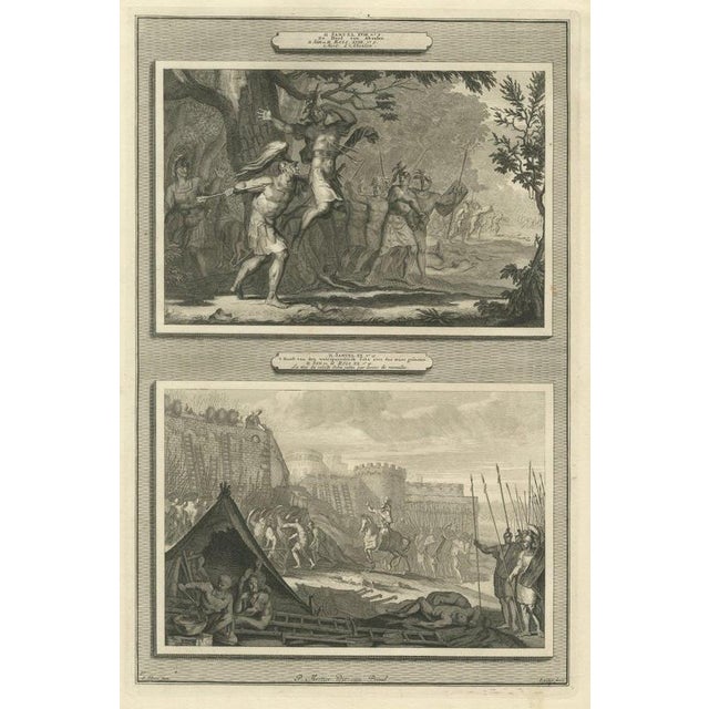 Pieter Mortier, Death of Absalom and the Head of Sheba Over the Wall, Pieter 1700, Engraving For Sale - Image 12 of 12