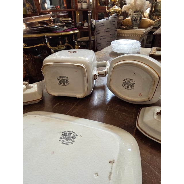 Three Tea Leaf Pattern 19th Century Meakin Ironstone Pieces For Sale - Image 10 of 10