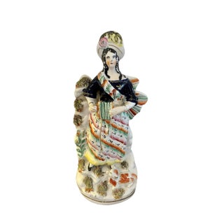 Victorian Staffordshire Flatback Figure, 1880s For Sale