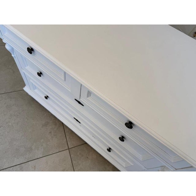 Wood Rustic Gründerzeit Chest of Drawers in Natural Wood For Sale - Image 7 of 13