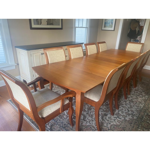 Wood Pompanossuc Mills Dining Set For Sale - Image 7 of 8