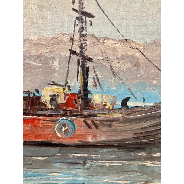 P. Vitolante, Seascape Oil Painting, Framed For Sale In Raleigh - Image 6 of 12