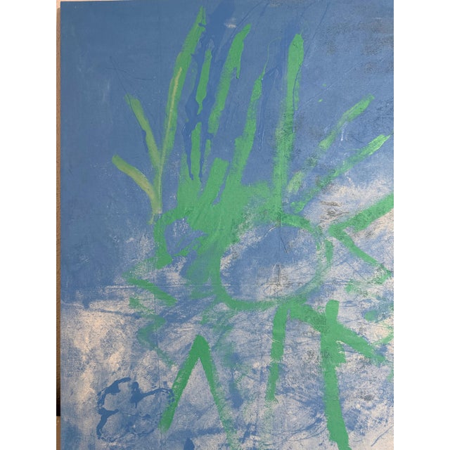 Abstract Leif Ritchey, Large Contemporary Abstract Painting Leif Ritchey American Modernist Moody Blues For Sale - Image 3 of 15