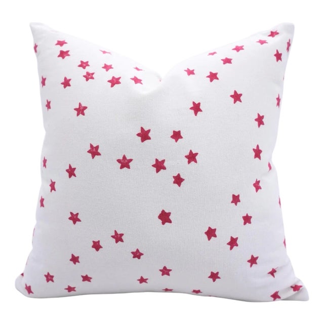 Handmade Star Print Cotton Halloween Cushion Cover for Festive Home Décor- Size 16x16 For Sale