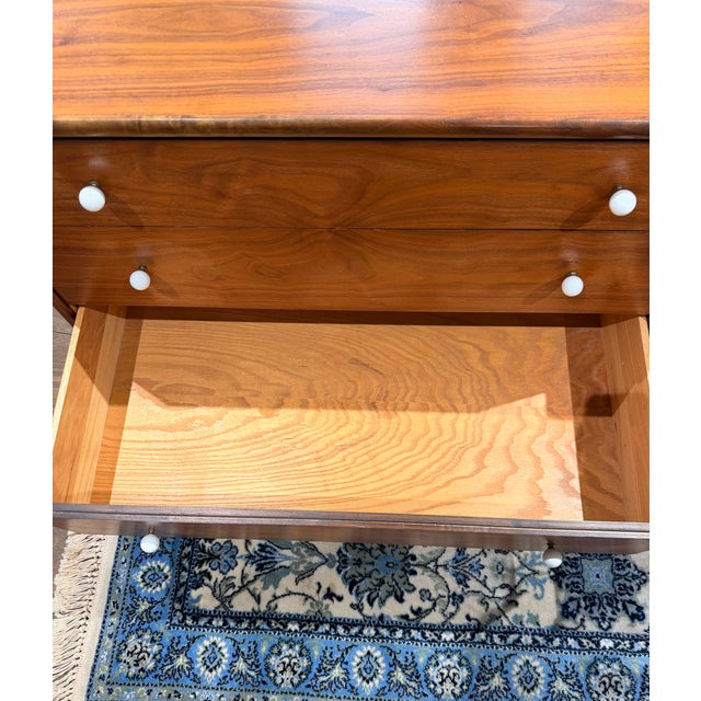 1960s Pair of Drexel Declaration Walnut 3-Drawer Dressers by Kipp Stewart | Mid-Century Modern For Sale - Image 14 of 18