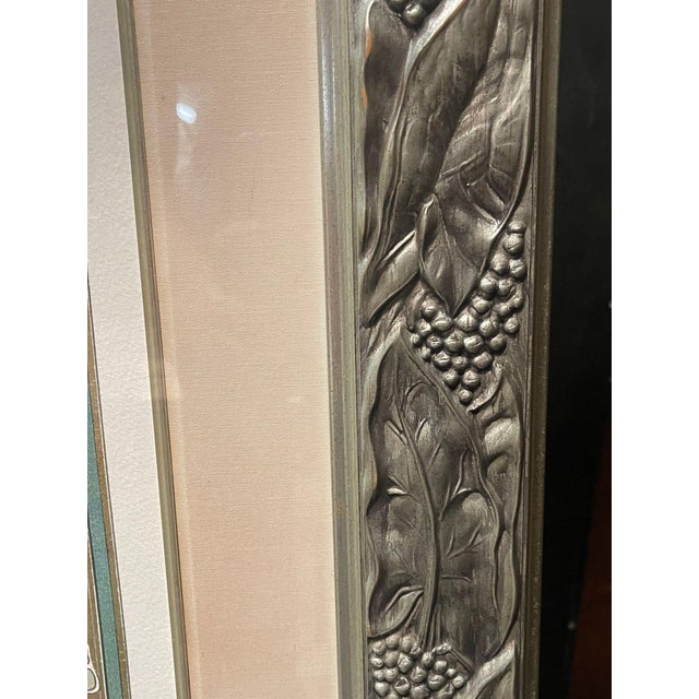 Green Set of Two 1990s Mucha Foundation Art Nouveau Prints "Ivy" and "Laurel" Ap 20/50. For Sale - Image 8 of 8