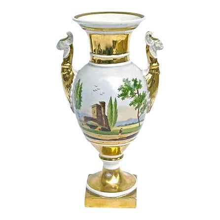 Antique Porcelain Gryphon Urn For Sale