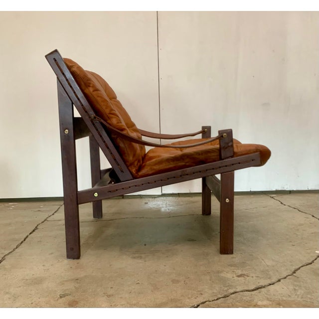Mid-Century Modern 1960s Hunter Lounge Chair Attributed to Torbjørn Afdal for Bruksbo For Sale - Image 3 of 17