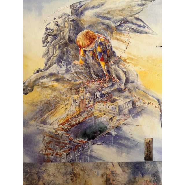 1990s Kazuo Yagi - Carnevale Di Venezia, 1995, Offset Lithograph Poster on Paper For Sale - Image 5 of 5