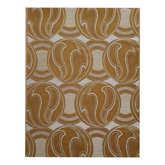 Mid-Century Modern German Fabric Bale in Brown for Curtains, 1970s For Sale