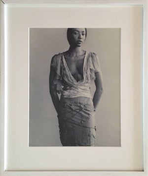 Paul Rowland, Naomi Campbell, Paul Rowland Vintage Portrait Silver Gelatin Print