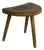 Mid-Century Modern French Semicircular Table Stool in Wood, 1950s For Sale