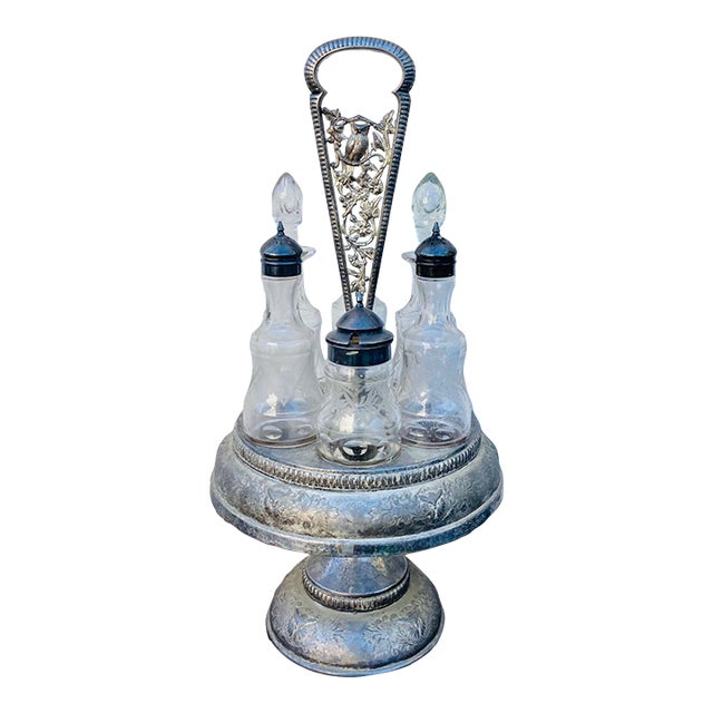 Early 1900s Revolving Cruet Set 6 Pieces Chairish
