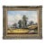 Vintage Painting of Harvest Time in the English Countryside by British Artist 1990 Circa For Sale