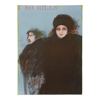 Post No Bills, Marcia Marx Lithograph For Sale