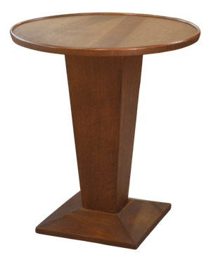 Art Deco Sapelli Veneer Pedestal Table, 1940s
