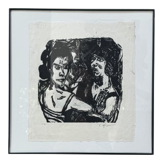 Max Beckmann "Gruppenbildnis Edenbar" (Group Portrait, Eden Bar) For Sale