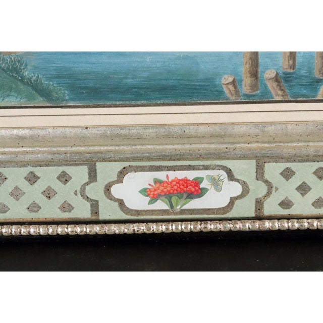 Paint Fine China Trade Watercolor on Paper: Silk Processing—Feeding of Silkworms Circa 1780–1820 For Sale - Image 7 of 13
