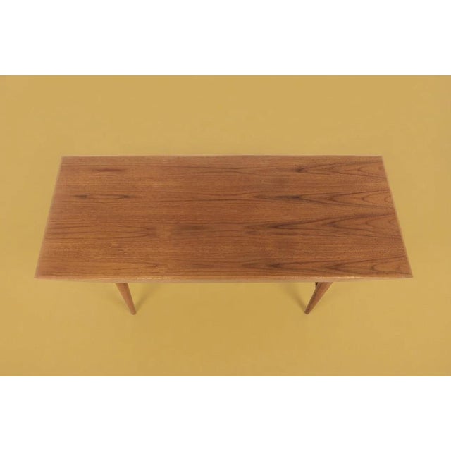 Vintage Danish Teak and Oak Coffee Table, 1950s For Sale - Image 4 of 5