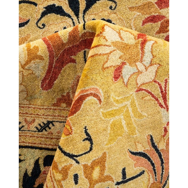 Textile Mogul, One-of-a-Kind Hand-Knotted Area Rug in Green, 8' 1" x 10' 2" For Sale - Image 7 of 8