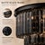 Modern Aloadecor Modern Matte Black 4-Tier Round Fringe Chandelier With Smoke Crystal Accent For Sale - Image 3 of 7