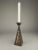 Vintage Brutalist Style Patinated Bronze Candlestick by Strassacker For Sale - Image 5 of 7