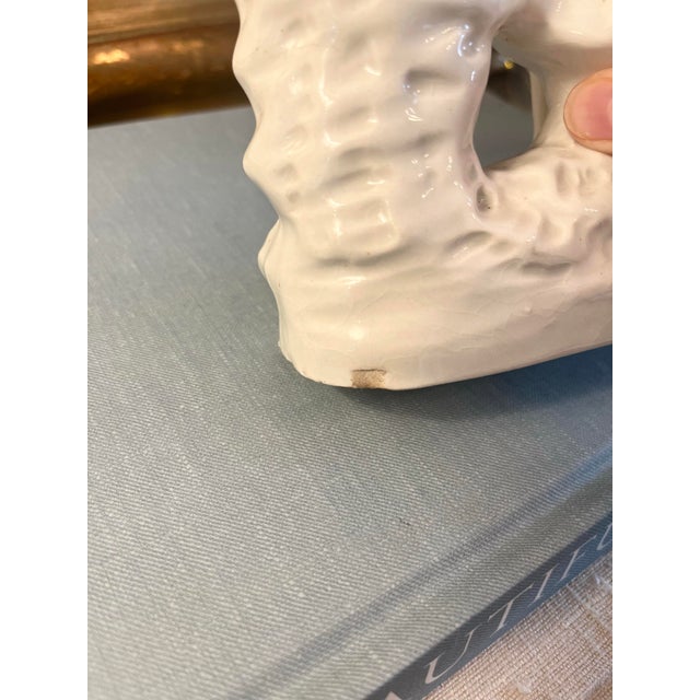 Staffordshire Antique Staffordshire Man and Woman in White Figurines For Sale - Image 4 of 5