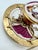 Antique Paris Porcelain Inkwell and Pen Tray with Watteau Scenes and Gilt Brass, 19th Century, Set of 2 For Sale - Image 6 of 15