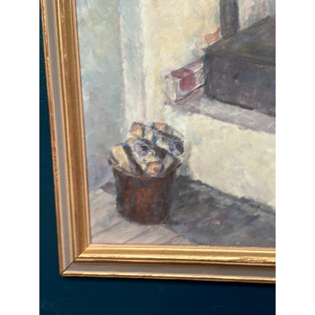 1940s Hanne Jönsson, Panel Oven in the Studio, 1943, Oil on Panel, Framed For Sale - Image 5 of 18