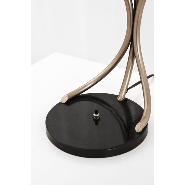 Rare art deco table lamp in glass and pewter, 1930's additional information: material: glass and pewter style: mid...