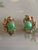 Jade Vintage 14k Gold Jade Cabochon Earrings, A Pair For Sale - Image 8 of 9