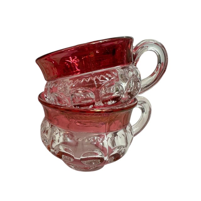 Vintage Tiffin Kings Crown Thumbprint Tea Set for 10 With Extras - 44 Pieces For Sale - Image 14 of 17