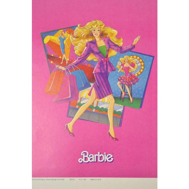 Vintage 1989 Barbie Mattel Original Pink Paper Book Covers Nos - Many Available For Sale - Image 12 of 12