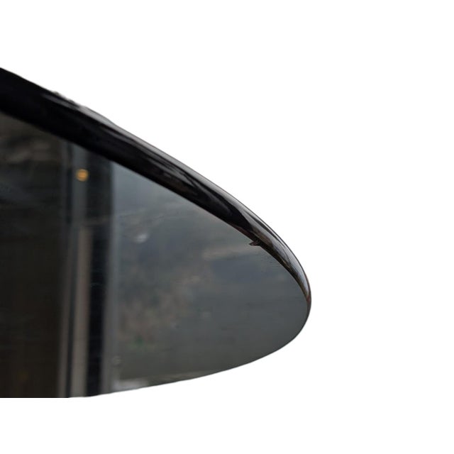 Late 20th Century Round Smoked Glass Table with Three-Cylinder Chromed Steel Base, 1970s For Sale - Image 5 of 7