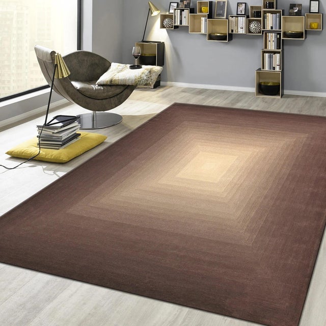 2020s Pasargad Home Rodeo Brown Area Rug- 7' 9" X 9' 9" For Sale - Image 5 of 5