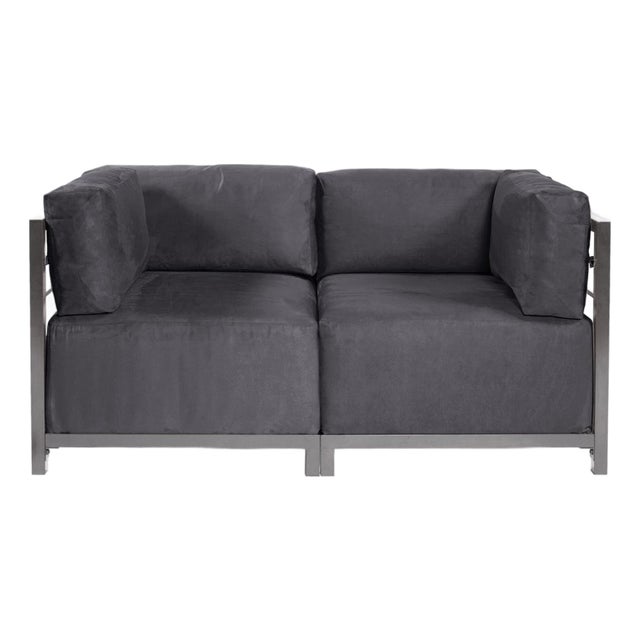 Axis 2pc Sectional Regency Gray Titanium Frame For Sale