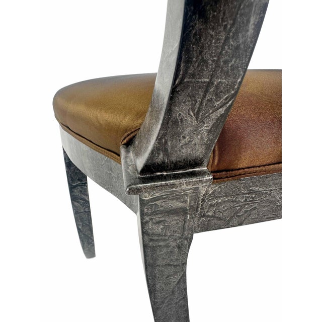 Vintage Designer Klismos Style Wood Dining Chairs in Custom Two Tone Finish - Set of 8 For Sale - Image 14 of 16