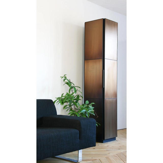 Contemporary Burned Tall Cabinet by Studio Luuk van Laarhoven For Sale - Image 3 of 6
