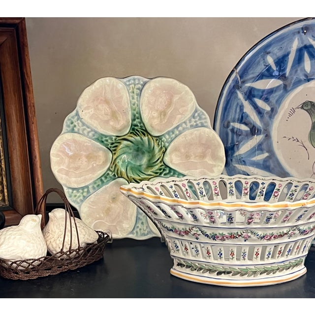 French Provincial French Reticulated Bowl by Sevres, C. 1900 For Sale - Image 3 of 16
