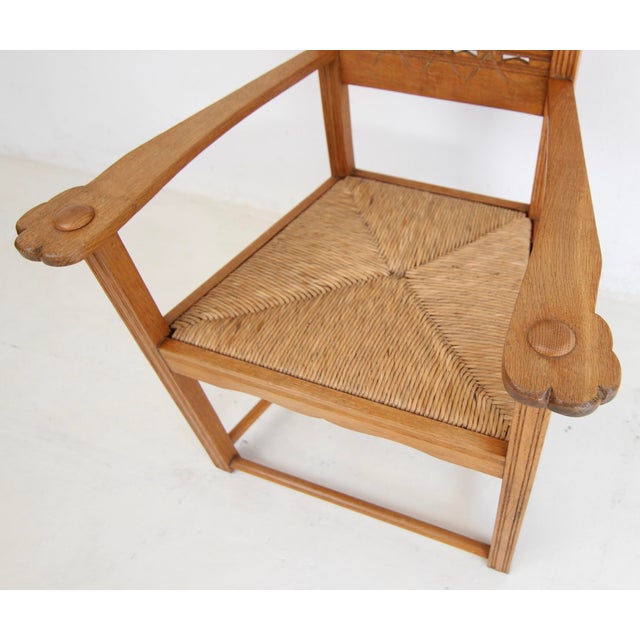 Tan 20th Century Worpswede Armchair, 1890s For Sale - Image 8 of 18