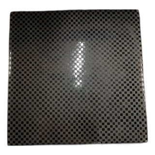 Checkerboard Lacquer Box 9x9x2.5 For Sale