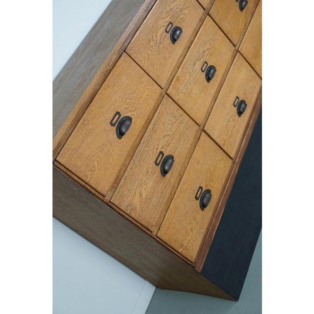 Large Vintage Dutch Oak Shop Cabinet, 1950s For Sale - Image 18 of 18