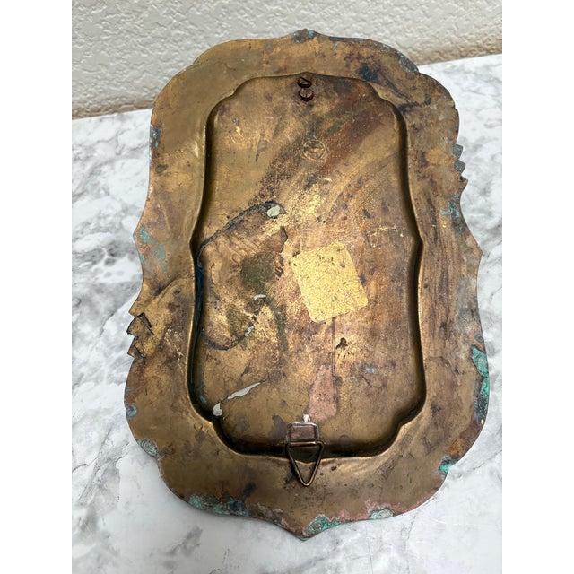 Tiffany Blue Vintage Rustic Metal and Brass Decor Wall Hook For Sale - Image 8 of 10