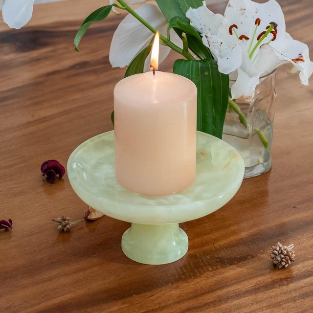 Early 21st Century Light Green Onyx Decorative Bowl from Forzini For Sale - Image 5 of 10
