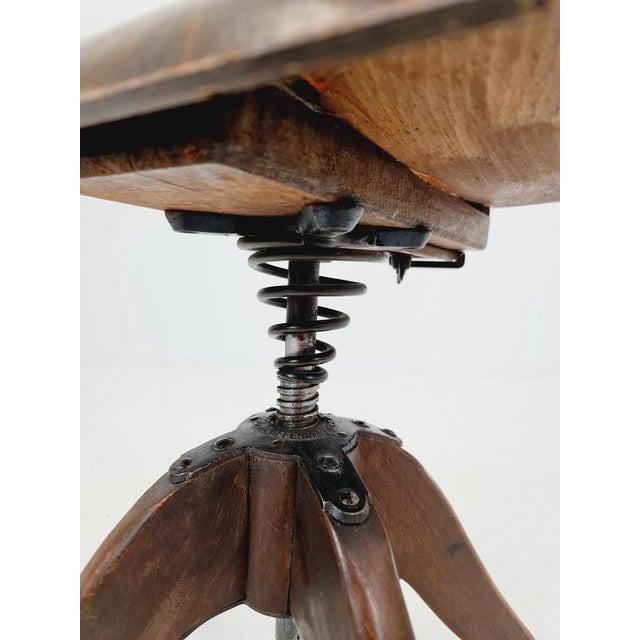 Bauhaus Swivel Office Chair in Wood from Puffdreh Kontorchair, 1930s For Sale - Image 6 of 16