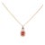 Natural Padparadscha Sapphire Pendant With Earth-Mined Diamonds: Solid 14k Gold For Sale