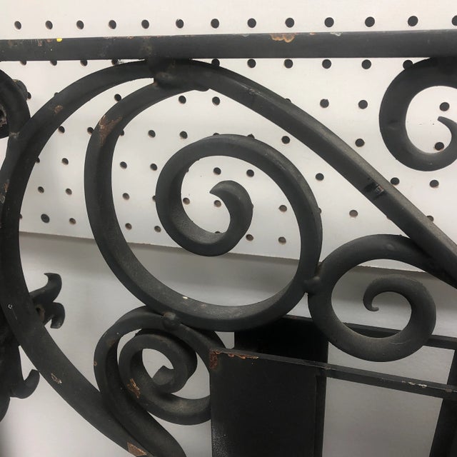 1940 English Iron Shoe & Bootmaker Trade Sign For Sale - Image 4 of 12